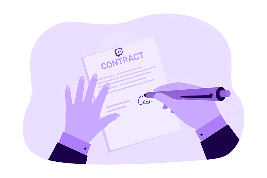 twitch contract